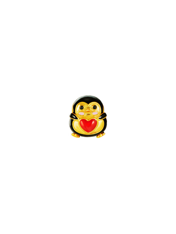 TOMEI Chomel Collection Penquin Charm, Yellow Gold 916