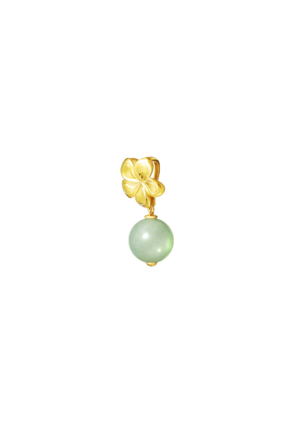 TOMEI The Flower Jade Pendant, Yellow Gold 916
