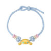 TOMEI X Sanrio Cinnamoroll 5D Charm with Blue Rope Bracelet, Yellow Gold 999