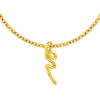 TOMEI Anastasia Curving Pendant, Yellow Gold 916