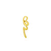 TOMEI Anastasia Curving Pendant, Yellow Gold 916