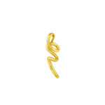 TOMEI Anastasia Curving Pendant, Yellow Gold 916