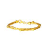 TOMEI Twisted Ball Bangle, Yellow Gold 916
