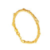 TOMEI Twisted Ball Bangle, Yellow Gold 916