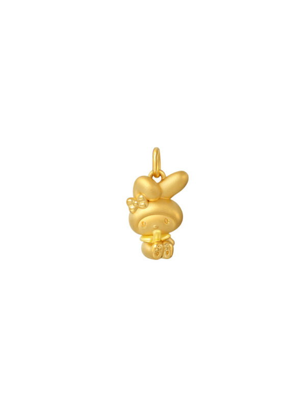 TOMEI X Sanrio Chubby My Melody Pendant, Yellow Gold 999