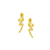 TOMEI Anastasia Curving Earrings, Yellow Gold 916