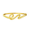 TOMEI Anastasia Curving Bangle, Yellow Gold 916
