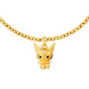TOMEI X Sanrio Chubby Kuromi Pendant, Yellow Gold 999