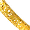 TOMEI Sri Puteri Collection Flower Bangle, Yellow Gold 916