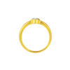 TOMEI Diamond Cut Collection Circle Ring, Yellow Gold 916