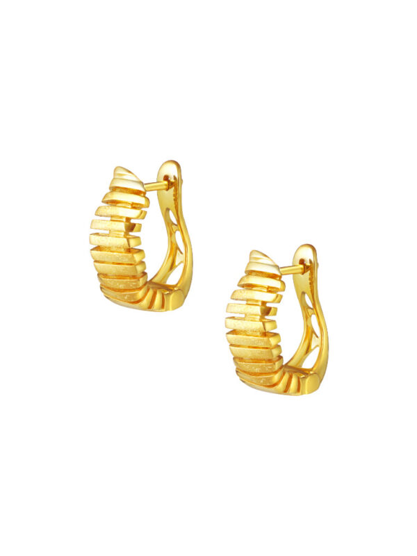 TOMEI Sri Puteri Collection Dominoes Earrings, Yellow Gold 916