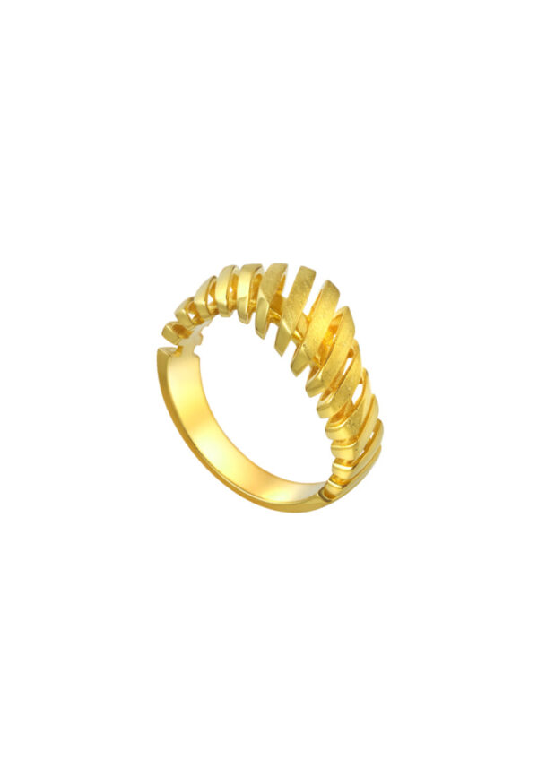TOMEI Sri Puteri Collection Dominoes Ring, Yellow Gold 916