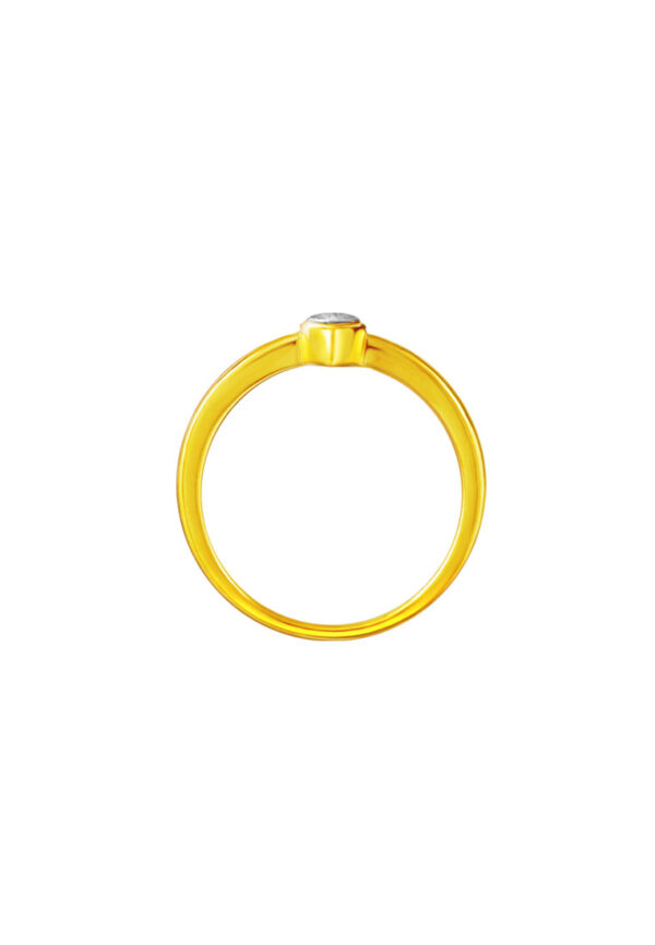TOMEI Diamond Cut Collection Marquise Ring, Yellow Gold 916