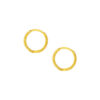 TOMEI Twisted Loop Earrings, Yellow Gold 916