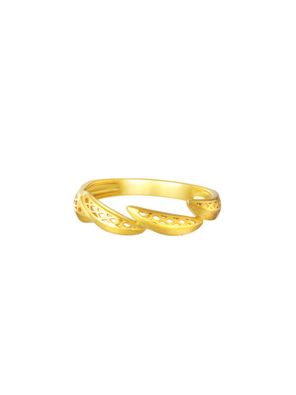 TOMEI Sri Puteri, The Anyaman Series Ring, Yellow Gold 916