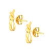 TOMEI Simply Knot Earrings, Yellow Gold 916