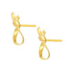 TOMEI Simply Knot Earrings, Yellow Gold 916