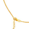 TOMEI Tri Tone Interwoven Beaded Necklace, Yellow Gold 916