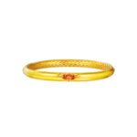 TOMEI x Xifu [国色芳华] Peony Collection, Bangle Yellow Gold 999