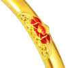 TOMEI x Xifu [国色芳华] Peony Collection, Bangle Yellow Gold 999