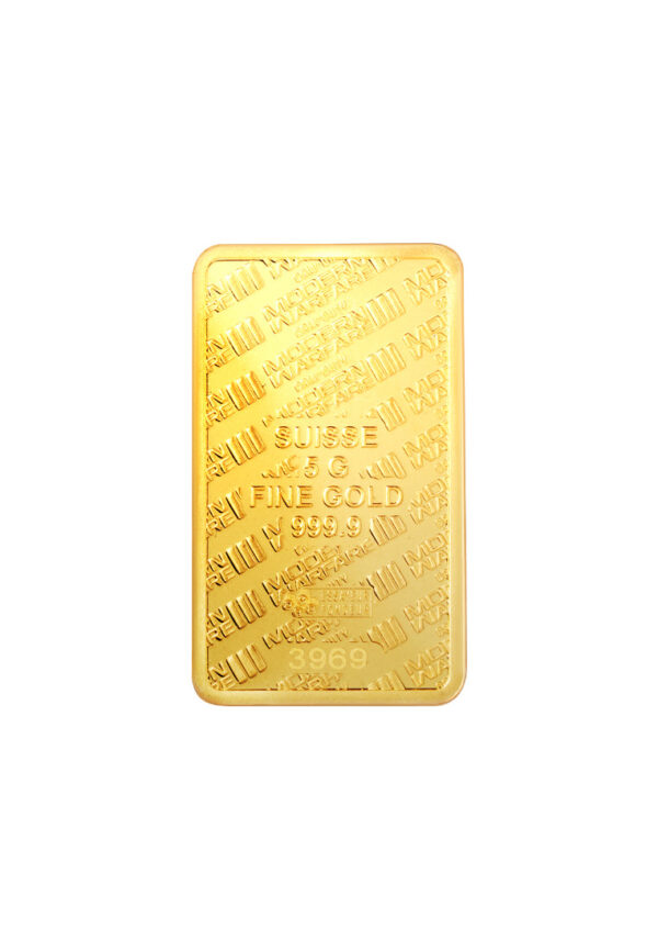 TOMEI [Limited Edition] Modern Warfare Gold Bar 5GM, Yellow Gold 9999