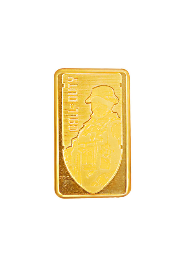 TOMEI [Limited Edition] Modern Warfare Gold Bar 5GM, Yellow Gold 9999