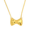 TOMEI Sparkling  Bow Tie Necklace, Yellow Gold 999 (5G)
