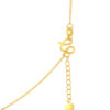 TOMEI Sparkling  Bow Tie Necklace, Yellow Gold 999 (5G)