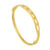 TOMEI Twisted Clip Bangle, Yellow Gold 916