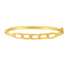 TOMEI Twisted Clip Bangle, Yellow Gold 916