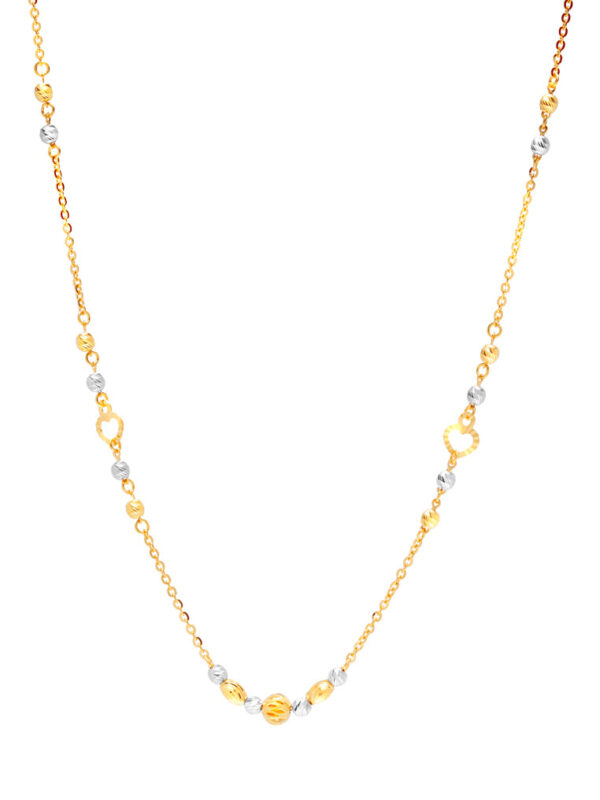TOMEI Scintillating Beads Necklace, Yellow Gold 916
