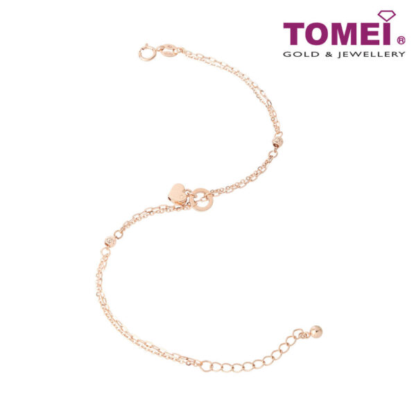 TOMEI Sweet Heart Bracelet I Rose Gold 750 (18K) (WM2-DS)