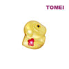 TOMEI [2024 Edition] Colorful Chubby Fortune Zodiac Charm with Red Rope Bracelet, Yellow Gold 999