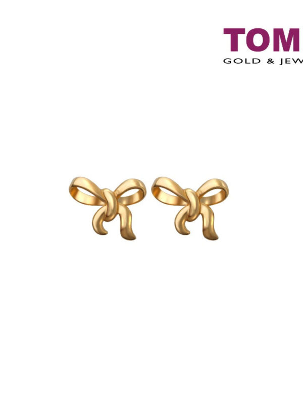TOMEI Sweet Petite Earrings, Yellow Gold 916 (9Q-YG1193E-1C) (2.27G)