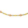 TOMEI Triple Tone Ball Bracelet, Yellow Gold 916