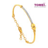 TOMEI The Joint Of Love Bangle, Yellow Gold 916