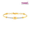 TOMEI The Joint Of Love Bangle, Yellow Gold 916