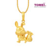 TOMEI Rich Rabbit Pendant, Yellow Gold 916