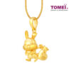 TOMEI Rich Rabbit Pendant, Yellow Gold 916