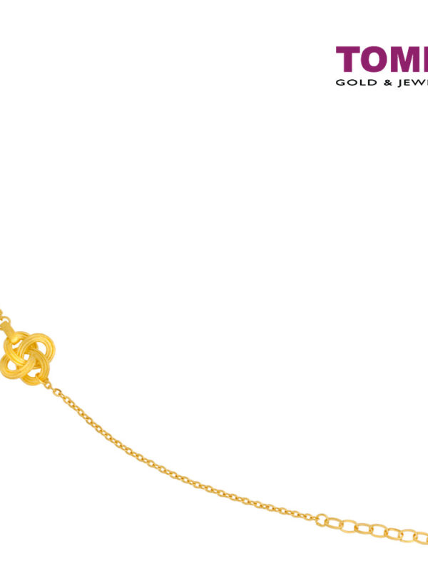 TOMEI X XIFU Infinity Knot Bracelet, Yellow Gold 999