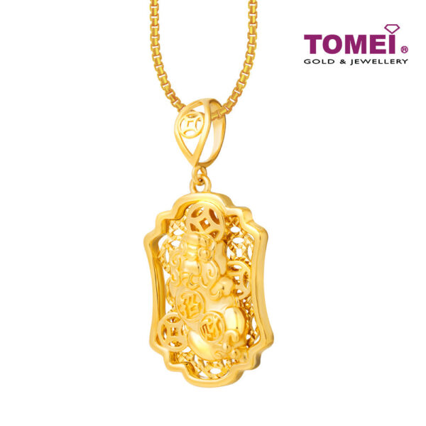 TOMEI Wealthy Pixiu Pendant, Yellow Gold 916