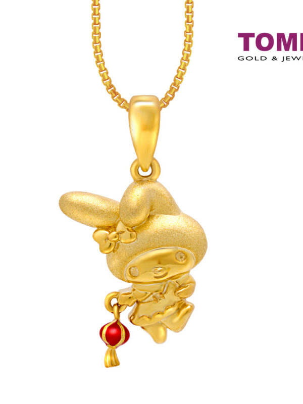 TOMEI X SANRIO My Melody With Tang Lung Pendant, Yellow Gold 916