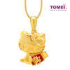 TOMEI X SANRIO Hello Kitty With Red Packet Pendant, Yellow Gold 916