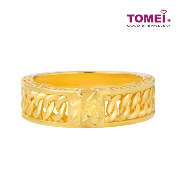TOMEI Ring Of Blessful, Yellow Gold 916