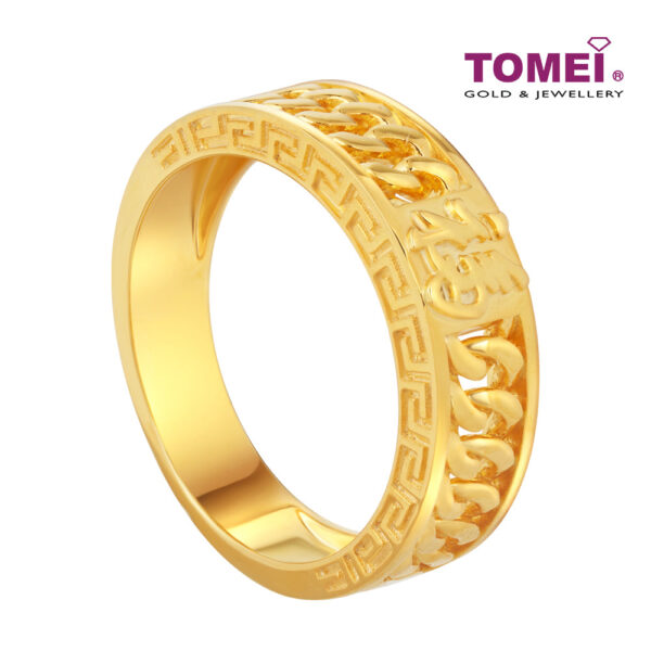 TOMEI Ring Of Blessful, Yellow Gold 916