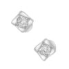Tomei White Gold 375 (9K) "Lucky in My Life" Diamond Earrings (E1437)