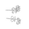 Tomei White Gold 375 (9K) "Lucky in My Life" Diamond Earrings (E1437)