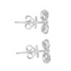 Tomei White Gold 375 (9K) "Too Sweet Ribbon" Diamond Earrings (E1973)
