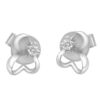 Tomei White Gold 585 (14K) Diamond Earrings (E1018)