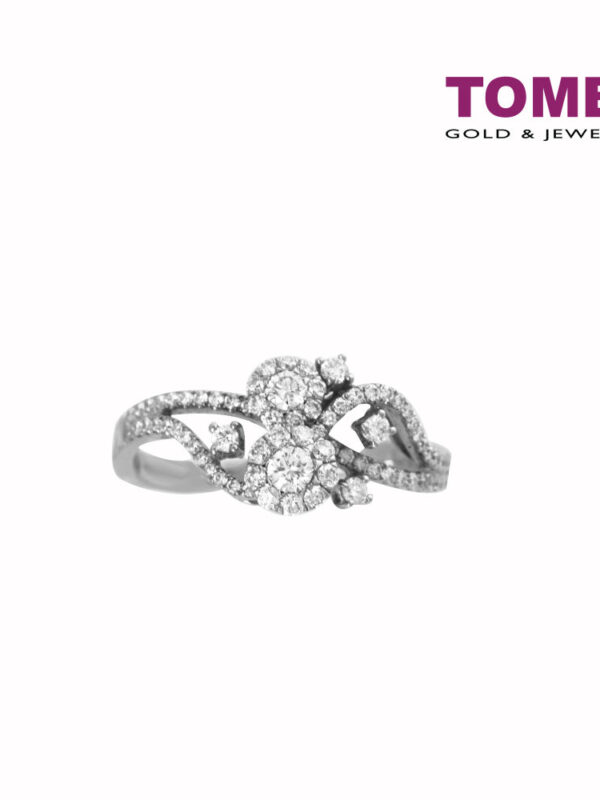 TOMEI Ring, Diamond White Gold 750 (RGDIA554054)